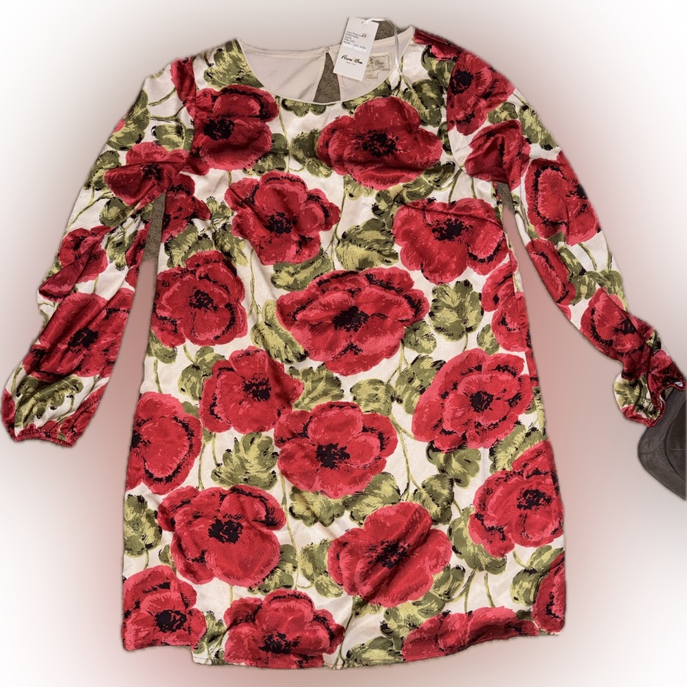 Flora Bea NYC - Boutique Ivory Rose Floral Print Dress